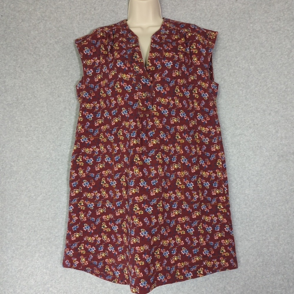 Uncle Frank S Retro Dainty Floral Short‎ Sleeve Pockets Sheath Dress Festival